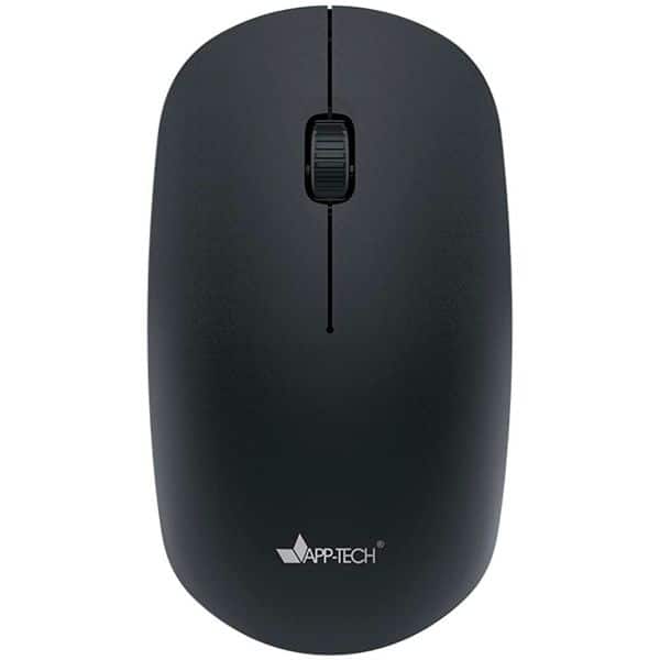 Mouse sem fio 1200DPI, Preto, MW250, App-Tech + Pilha Alcalina Duracell Pequena AA, Optimum CX 1 UN