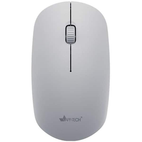 Mouse sem fio, 1200DPI, Cinza, MW253, App-Tech + Pilha Alcalina Duracell Pequena AA, Optimum CX 1 UN
