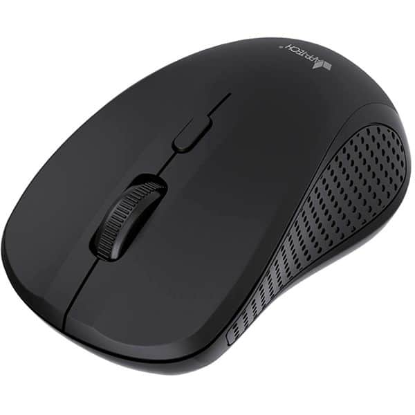 Mouse sem fio, 1600DPI, Preto, MW350, App-Tech + Pilha Alcalina Duracell Palito AAA, Optimum CX 1 UN