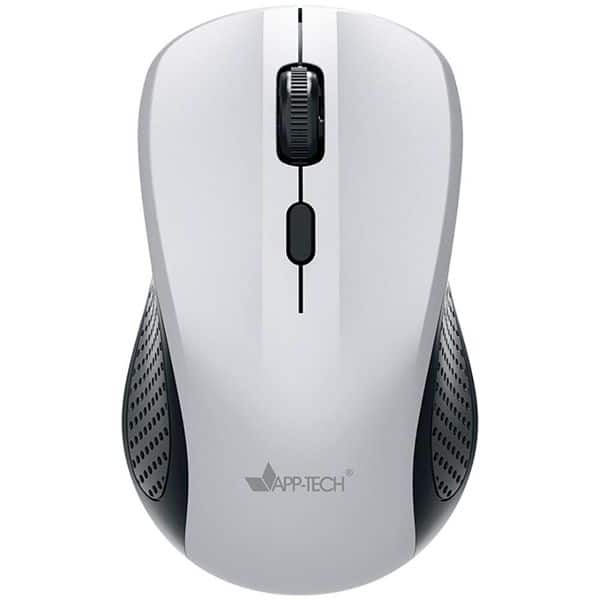 Mouse sem fio, 1600DPI, Cinza, MW351, App-Tech + Pilha Alcalina Duracell Palito AAA, Optimum CX 1 UN