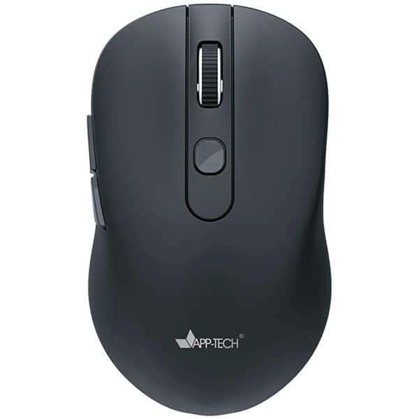 Mouse sem fio, 1600DPI, Preto, MW400, App-Tech + Pilha Alcalina Duracell PalPequena AA, Optimum CX 1 UN