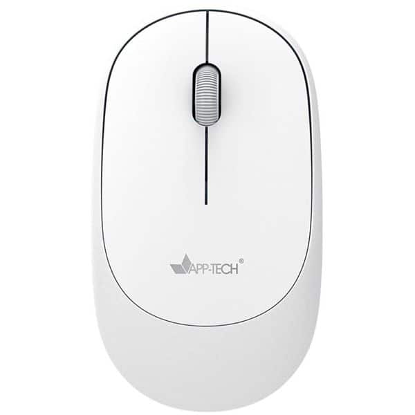 Mouse sem fio bluetooth, 1200DPI, Branco, MWB452, App-Tech + Pilha Alcalina Duracell Pequena AA, Optimum CX 1 UN