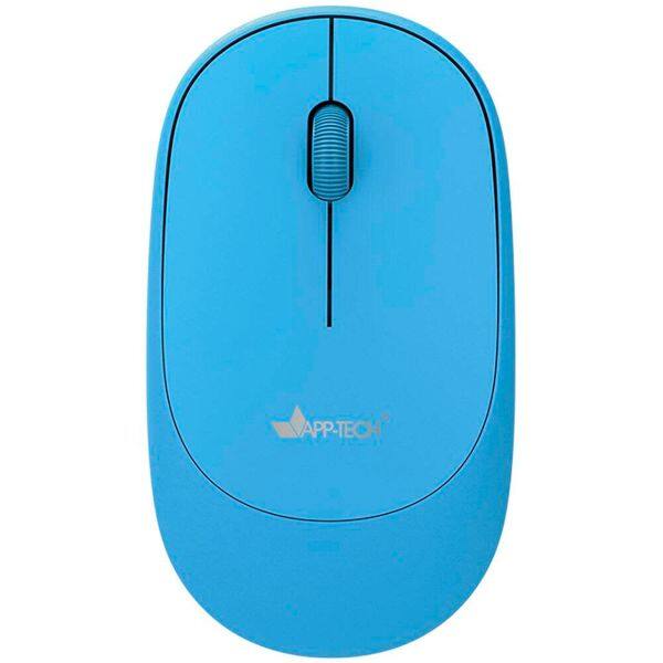 Mouse sem fio bluetooth, 1200DPI, Azul, MWB453, App-Tech + Pilha Alcalina Duracell Pequena AA, Optimum CX 1 UN