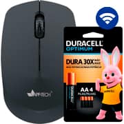 Mouse sem fio bluetooth, 1200DPI, Preto, MW100, App-Tech + Pilha Alcalina Duracell Pequena AA, Optimum CX 1 UN Mouse sem fio bluetooth, 1200DPI, Preto, MW100, App-Tech + Pilha Alcalina Duracell Pequena AA, Optimum CX 1 UN