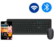 Kit Wireless (Teclado/Mouse), Preto, KMW300, App-Tech + Pilha Alcalina Duracell Palito AAA, Optimum CX 1 UN Kit Wireless (Teclado/Mouse), Preto, KMW300, App-Tech + Pilha Alcalina Duracell Palito AAA, Optimum CX 1 UN