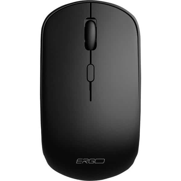 Mouse sem fio, 1600 DPI, Preto, MW7123, Ergo + Pilha Alcalina Duracell Pequena AA, Optimum CX 1 UN