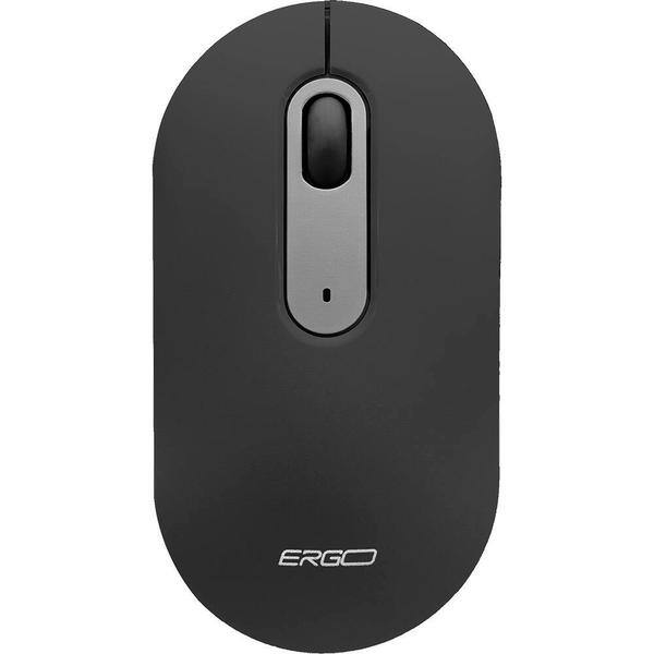Mouse sem fio, 1600 DPI, Preto, MW7034B, Ergo + Pilha Alcalina Duracell Pequena AA, Optimum CX 1 UN