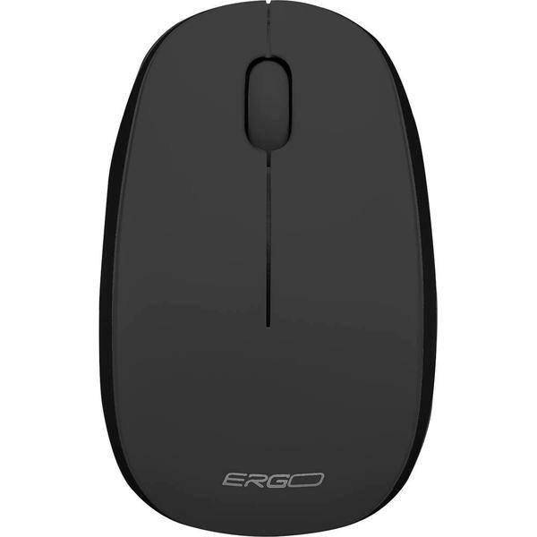 Mouse sem fio, 1200 DPI, Preto, MW7051B, Ergo + Pilha Alcalina Duracell Palito AAA, Optimum CX 1 UN