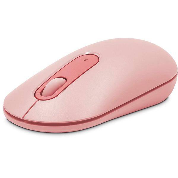 Mouse sem fio, 1600 DPI, Rosa, MW7034P, Ergo + Pilha Alcalina Duracell Pequena AA, Optimum CX 1 UN
