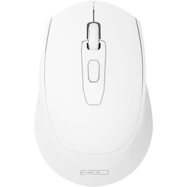 Mouse sem fio, 1600 DPI, Branco, MW7030W, Ergo + Pilha Alcalina Duracell Pequena AA, Optimum CX 1 UN