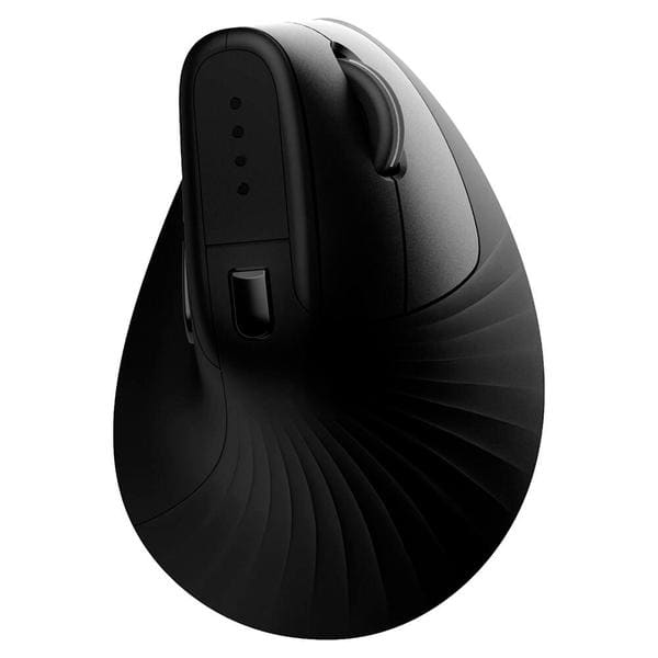 Mouse ergonômico sem fio, Vertical, 4000 DPI, Preto, MWBE08B, Ergo + Pilha Alcalina Duracell Pequena AA, Optimum CX 1 UN