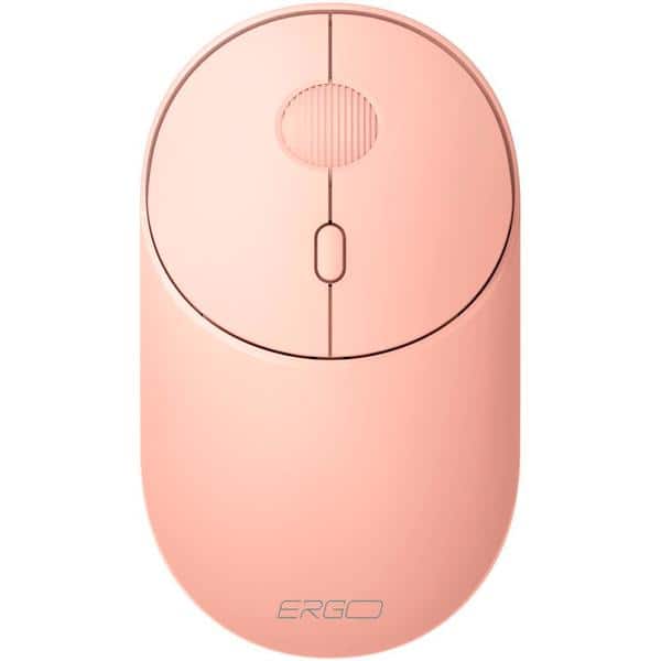Mouse sem fio, 1600 DPI, Rosa, MWB711P, Ergo + Pilha Alcalina Duracell Pequena AA, Optimum CX 1 UN