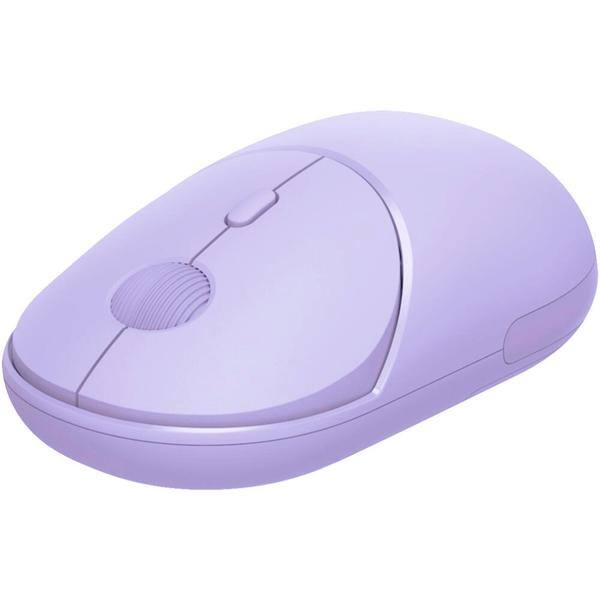 Mouse sem fio, 1600 DPI, Lilás, MWB711L, Ergo + Pilha Alcalina Duracell Pequena AA, Optimum CX 1 UN