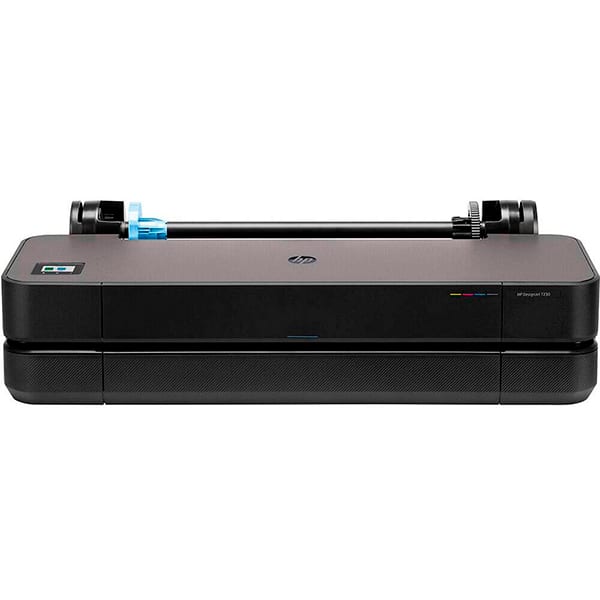 Impressora Plotter DesignJet T230 24" com suporte, Colorida, Wi-fi, Conexão Ethernet, Bivolt, 5HB07D, + Alimentador automático de folha para Designjet, T200/T600, 8AJ60A, HP - CX 1 UN