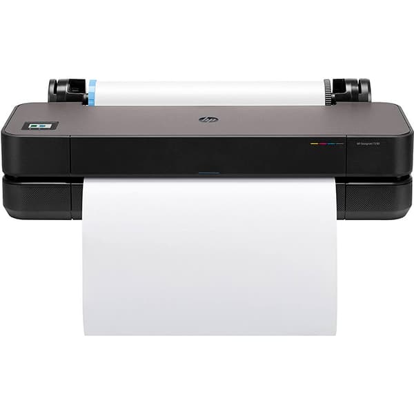 Impressora Plotter DesignJet T230 24" com suporte, Colorida, Wi-fi, Conexão Ethernet, Bivolt, 5HB07D, + Alimentador automático de folha para Designjet, T200/T600, 8AJ60A, HP - CX 1 UN