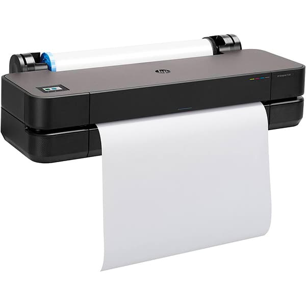 Impressora Plotter DesignJet T230 24" com suporte, Colorida, Wi-fi, Conexão Ethernet, Bivolt, 5HB07D, + Alimentador automático de folha para Designjet, T200/T600, 8AJ60A, HP - CX 1 UN
