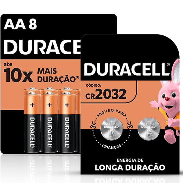 Pilha alcalina pequena AA 1.5V 80673780 Duracell BT 1 UN