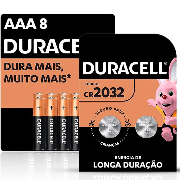 Pilha alcalina palito AAA 1.5V 80661330 Duracell BT 1 UN