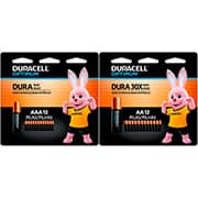 Pilha Alcalina Duracell Optimum Pequena AA com 12 unidades + Pilha Alcalina Duracell Optimum Palito AAA com 12 unidades BT 1 UN Pilha Alcalina Duracell Optimum Pequena AA com 12 unidades + Pilha Alcalina Duracell Optimum Palito AAA com 12 unidades BT 1 UN