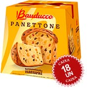 Panettone Bauducco Caixa com 18 Unidades CX 1 UN Panettone Bauducco Caixa com 18 Unidades CX 1 UN