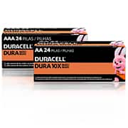 Pilha Alcalina Duracell Palito AAA, 24 unidades + Pilha alcalina pequena AA, 24 Unidades, Duracell - CX 24 UN Pilha Alcalina Duracell Palito AAA, 24 unidades + Pilha alcalina pequena AA, 24 Unidades, Duracell - CX 24 UN