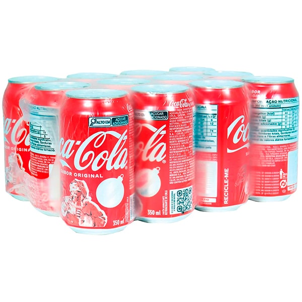 Refrigerante Coca-Cola Original, 350ml, Pack com 12 unidades, Coca-Cola - PT 12 UN