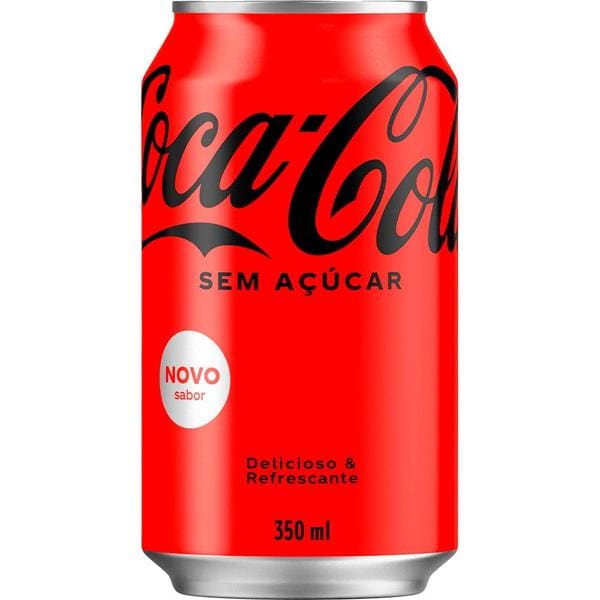 Refrigerante Coca-Cola sem açúcar, 350ml, Pack com 12 unidades, Coca-Cola - PT 12 UN