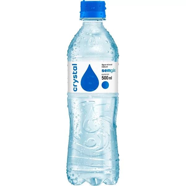 Água Mineral sem gás, 500ml, Pack com 12 unidades, Crystal - PT 12 UN