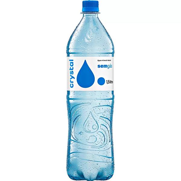 Água Mineral sem gás, 1,5L, Pack com 6 unidades, Crystal - PT 6 UN