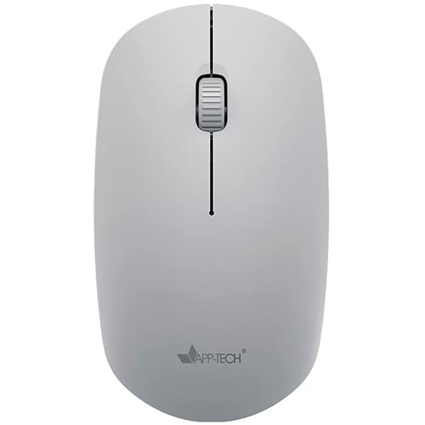 Mouse sem fio, Cinza, 1600dpi, MW253, App-tech + Pilha Alcalina Pequena, AA, Duracell - CX 1 UN