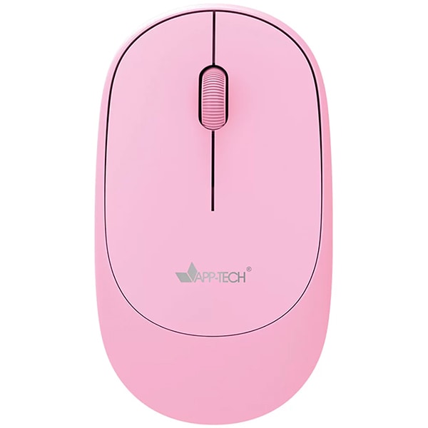 Mouse sem fio, Bluetooth Rosa, 1200dpi, MWB451, App-tech + Pilha Alcalina Pequena, AA, Duracell - CX 1 UN