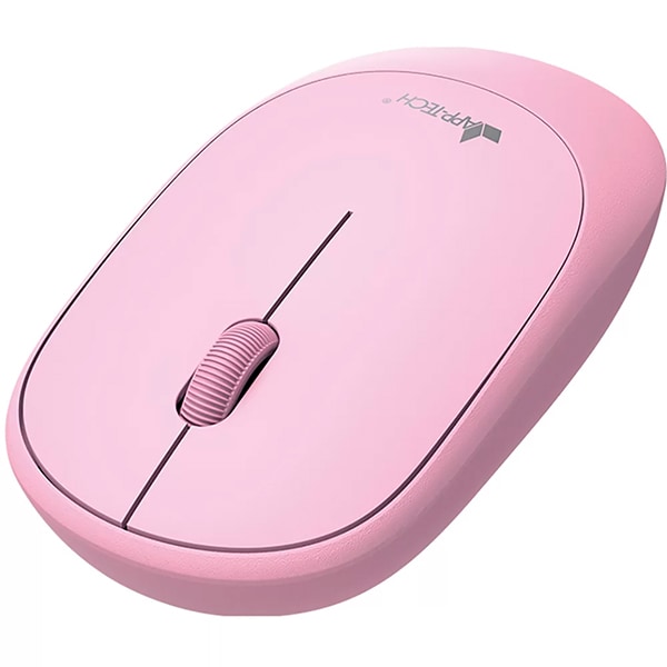 Mouse sem fio, Bluetooth Rosa, 1200dpi, MWB451, App-tech + Pilha Alcalina Pequena, AA, Duracell - CX 1 UN