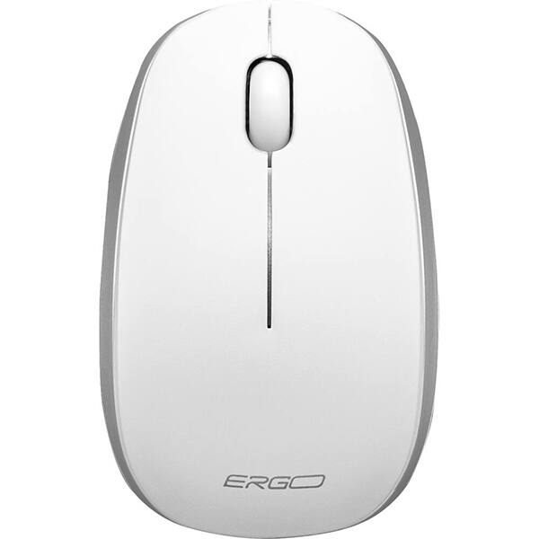 Mouse sem fio, 1200 DPI, Branco, MW7051W, Ergo + Pilha Alcalina Duracell Palito AAA CX 1 UN