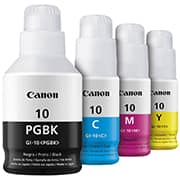 Kit Refil Tintas Originais Canon GI-10 -Bk 170ml /Cy 70ml/ Mg  70ml /Yw 70ml CX 1 UN Kit Refil Tintas Originais Canon GI-10 -Bk 170ml /Cy 70ml/ Mg  70ml /Yw 70ml CX 1 UN