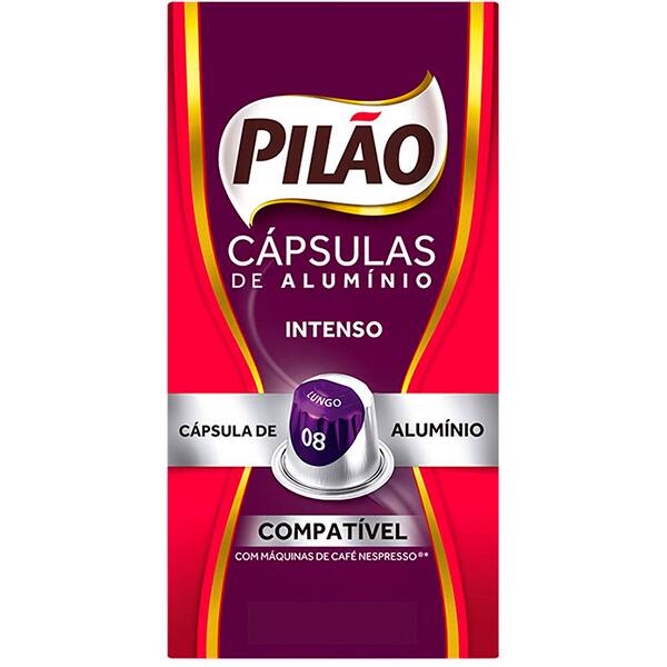 Kit com 40 Café Pilão Cápsula Intenso, Compatível com Cafeteira Nespresso - CX 1 UN