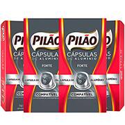 Kit com 40 Cápsulas de Café para Nespresso Pilão, Sabor Forte, Compatível com Cafeteira Nespresso - CX 1 UN Kit com 40 Cápsulas de Café para Nespresso Pilão, Sabor Forte, Compatível com Cafeteira Nespresso - CX 1 UN