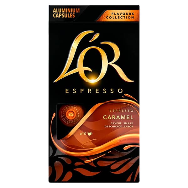 Kit com 40 Cápsula de café Lór, Caramelo, Compatível com Cafeteira Nespresso - CX 1 UN