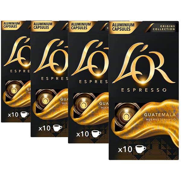 Kit com 40 Cápsula de café Lór, Guatemala, Compatível com Cafeteira Nespresso - CX 1 UN