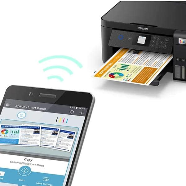 Impressora Multifuncional Tanque de Tinta Ecotank L4260, Colorida, Duplex, Wi-Fi, Conexão USB, Bivolt + Garrafa para Ecotank preto T504 - T504120AL, Epson - CX 1 UN