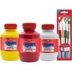 Combo Pintura com Tinta Guache + Pincel, Faber-Castell - CX 1 UN