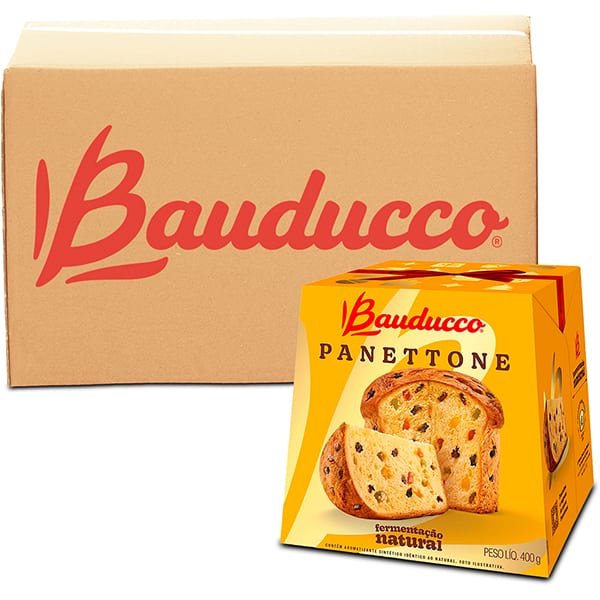 Panettone 400g Bauducco CX 20 UN