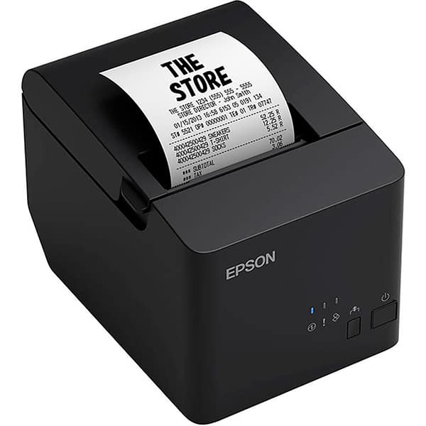 Impressora térmica não fiscal ethernet, TM-T20X, Epson + Pilha Alcalina Duracell Palito AAA - CX 1 UN