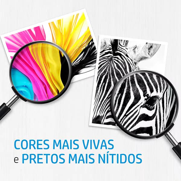 Cartucho de Tinta HP 668 Preto Original (7FP37VL) para HP DeskJet Ink Advantage 2975 + Cartucho de Tinta HP 668 Colorido Original (7FP36VL) para HP DeskJet Ink Advantage 2975 CX 1 UN