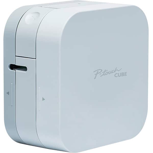 Kit Rotulador Eletrônico P-Touch Cube PTP300BTBP com 3 fitas, Brother + Pilha Alcalina Palito AAA, Duracell - CX 1 UN