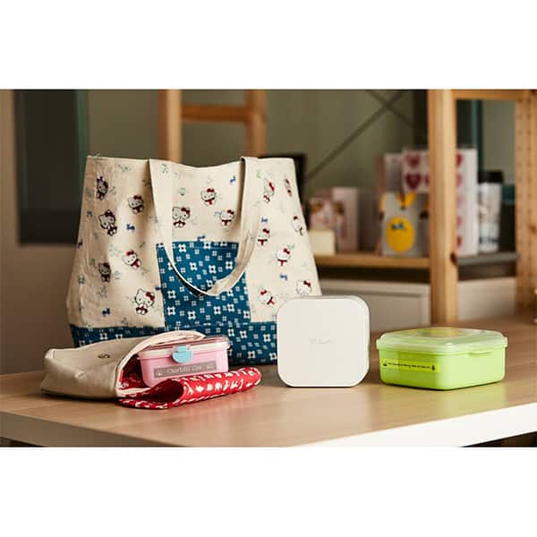 Kit Rotulador Eletrônico P-Touch Cube PTP300BTBP com 3 fitas, Brother + Pilha Alcalina Palito AAA, Duracell - CX 1 UN