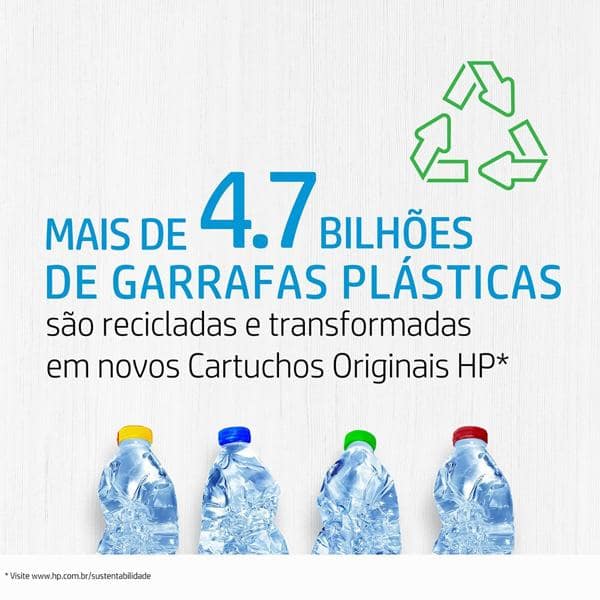 Cartucho HP 60 color CC643WB + Cartucho HP 60 preto 4,5ml CC640WB CX 1 UN