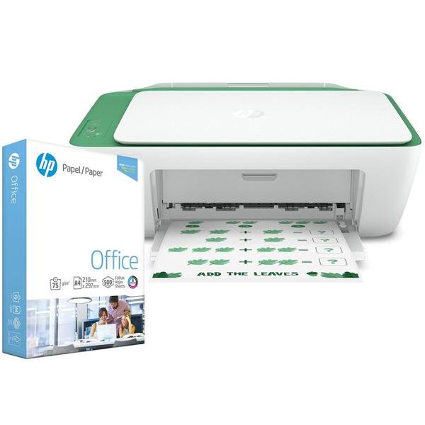 Impressora Multifuncional  Deskjet Ink Advantage 2376 7WQ02A HP + Papel sulfite HP Office A4 Ipaper com 500 folhas CX 1 UN