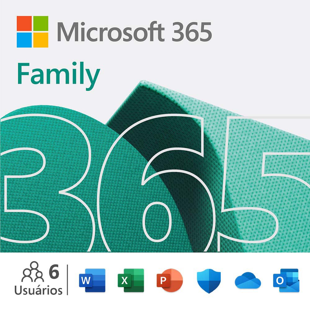 Microsoft 365 Family 1 licença para até 6 usuários Assinatura 15 meses e  Kaspersky Antivírus Total Security para 5 dispositivos Licença 12 meses -  Digital para DOWNLOAD UN 1 UN - Softwares - Kalunga