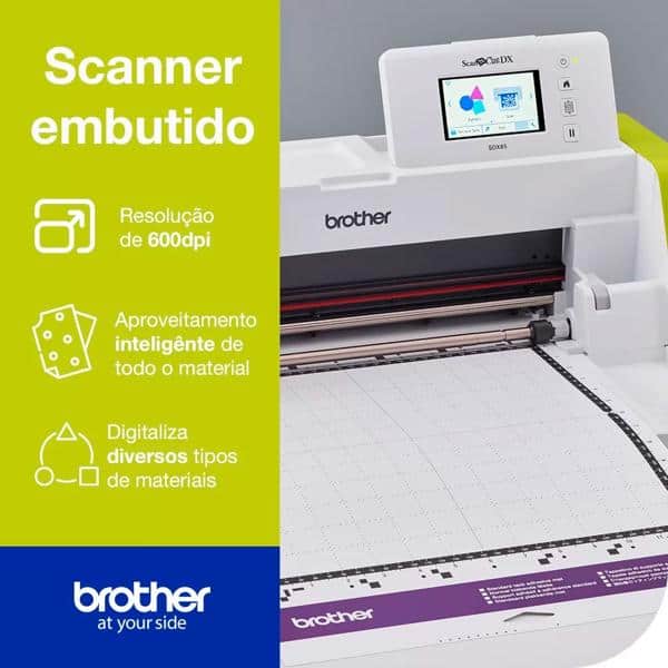 Máquina para recorte com Scanner, 220v, SDX85V + Esteira adesiva de baixa aderência, 30x30 cm, CADXMATLOW12, Brother - CX 1 UN
