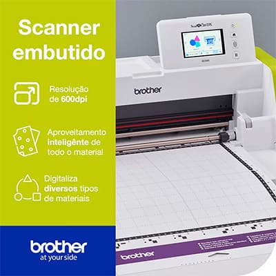 Máquina para recorte com Scanner, 220v, SDX85V + Esteira adesiva de baixa aderência, 30x30 cm, CADXMATLOW12, Brother - CX 1 UN